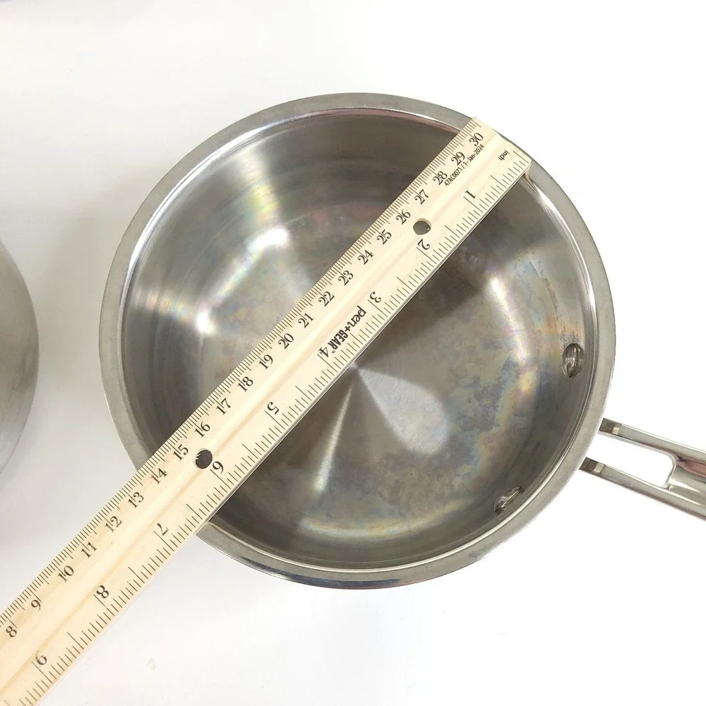 Cuisinart Multiclad Pro 1.5qt and 3 qt Saucepans with Lids and Steamer Insert